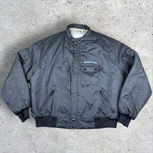 Vintage 80s Swingster Michelin Bomber Jacket‎ Men's XXL Racing Work Full Zip